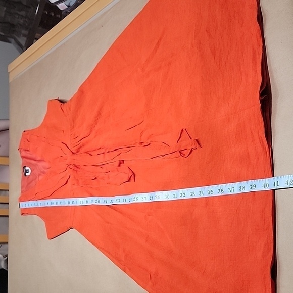 J Crew, Size 4 Elinor Dress, Orange / Reddish Poppy Color.  Sleeveless. EUC! - Picture 10 of 15